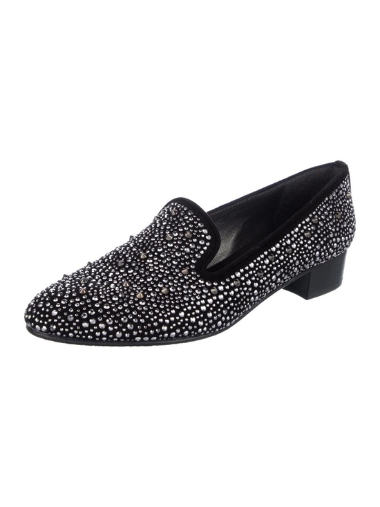 Stuart Weitzman Shoes - Stuart Weitzman "Slipbeads" Studded Smoking Loafer, Women’s SZ 6 LIKE NEW!